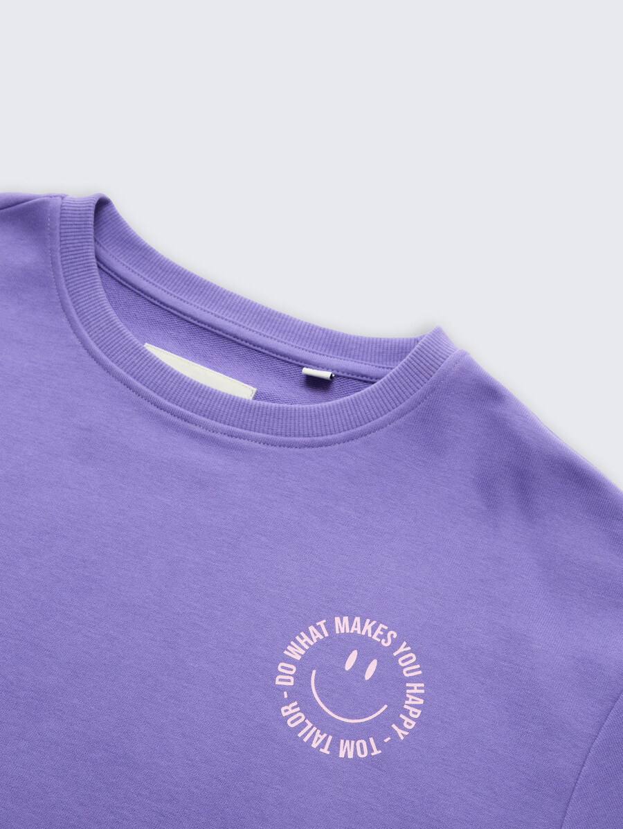 sweat-shirt court imprimé