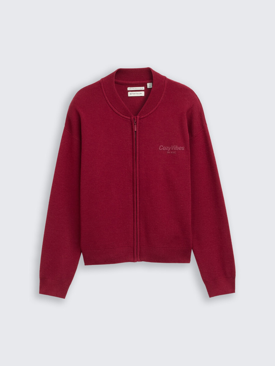 gilet bomber zippé