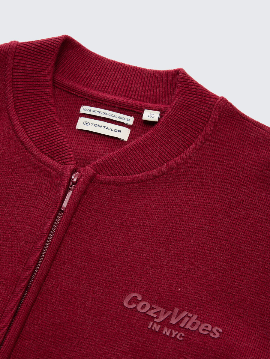 gilet bomber zippé