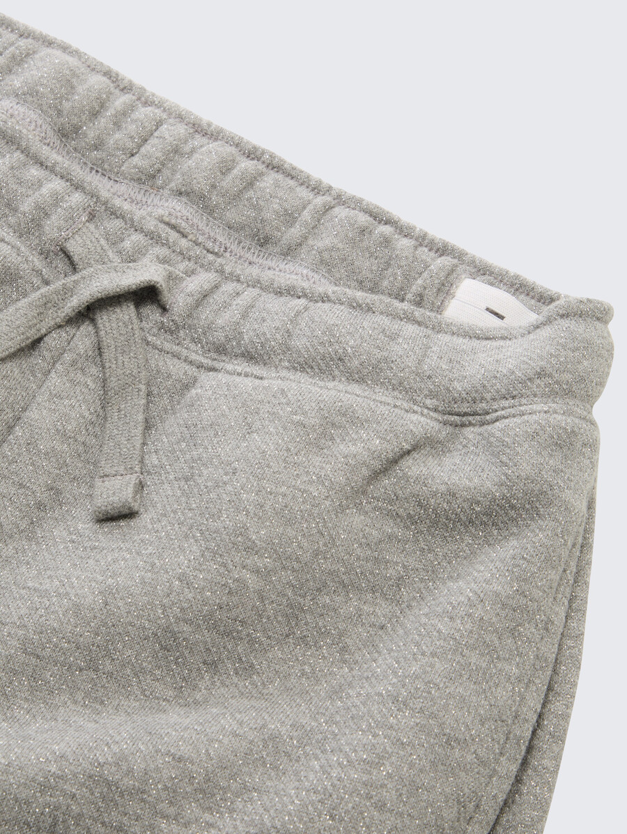 pantalon à jambes larges à effet pailleté