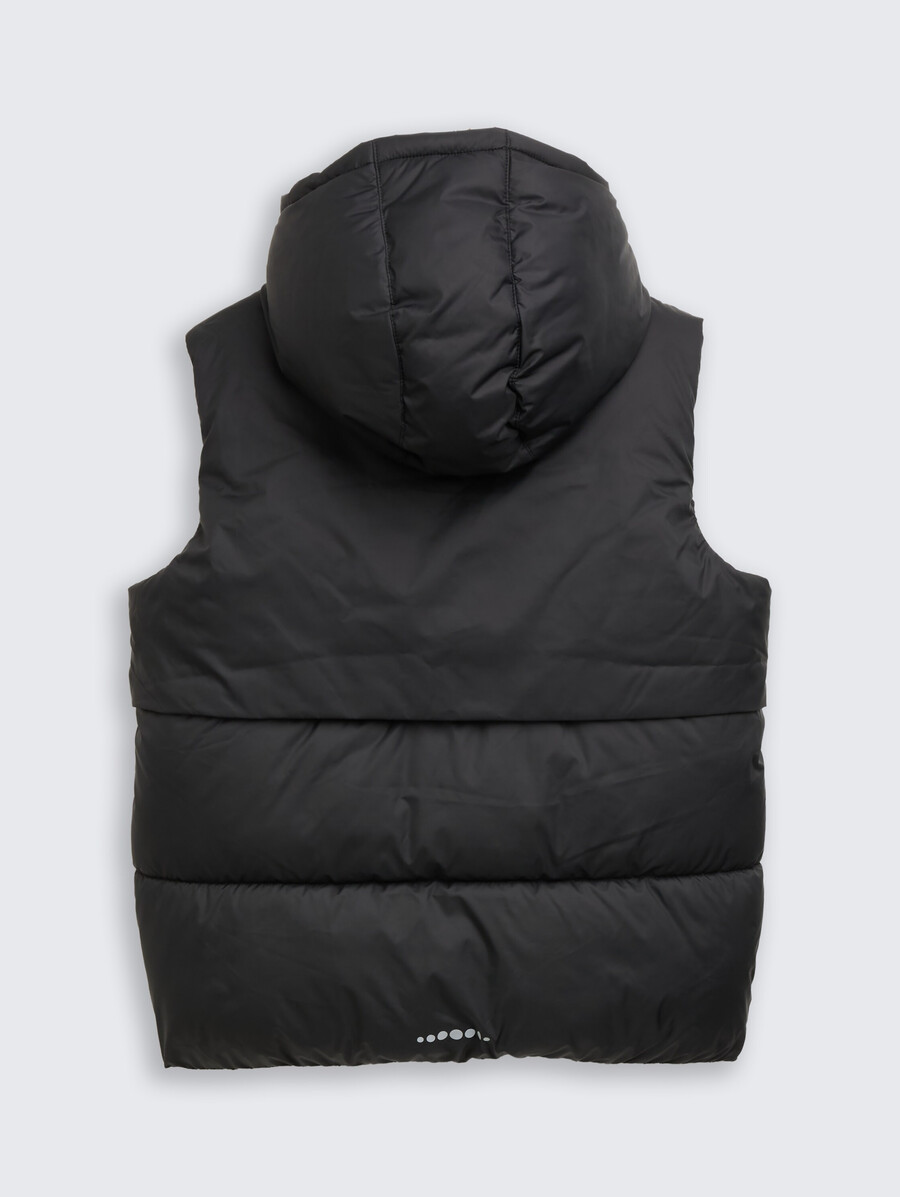gilet matelassé à capuche
