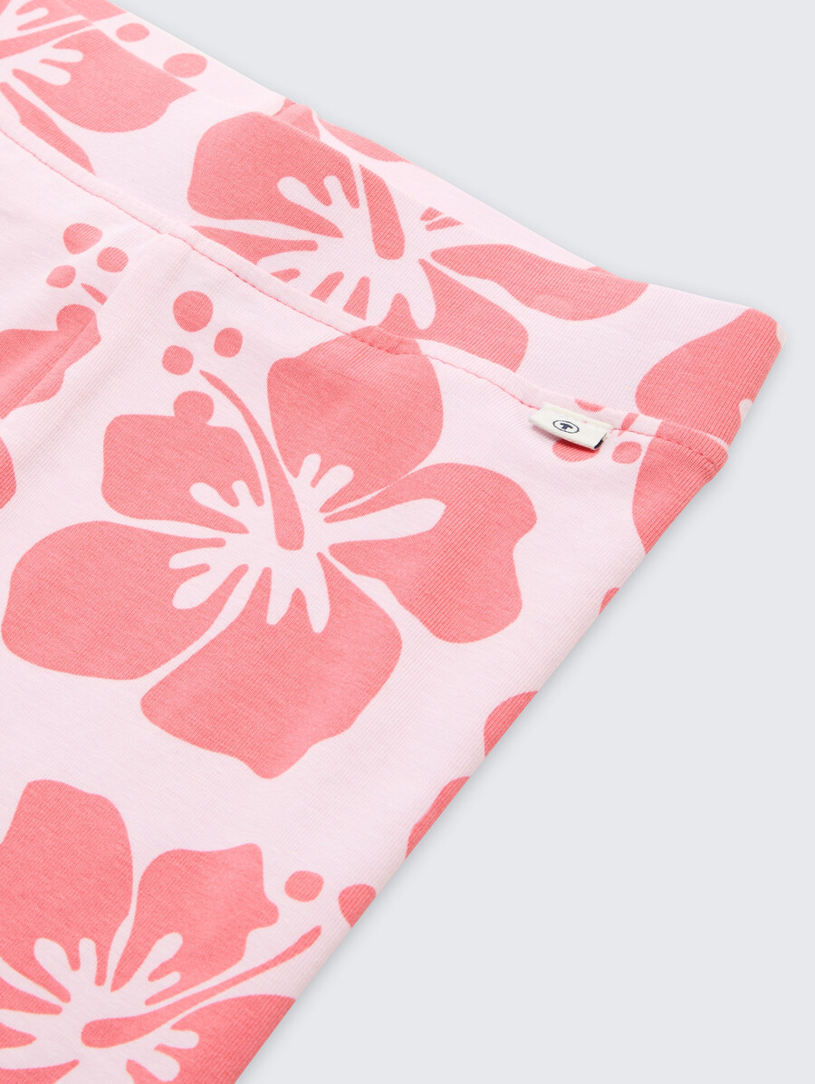 short de cyclisme à motif floral
