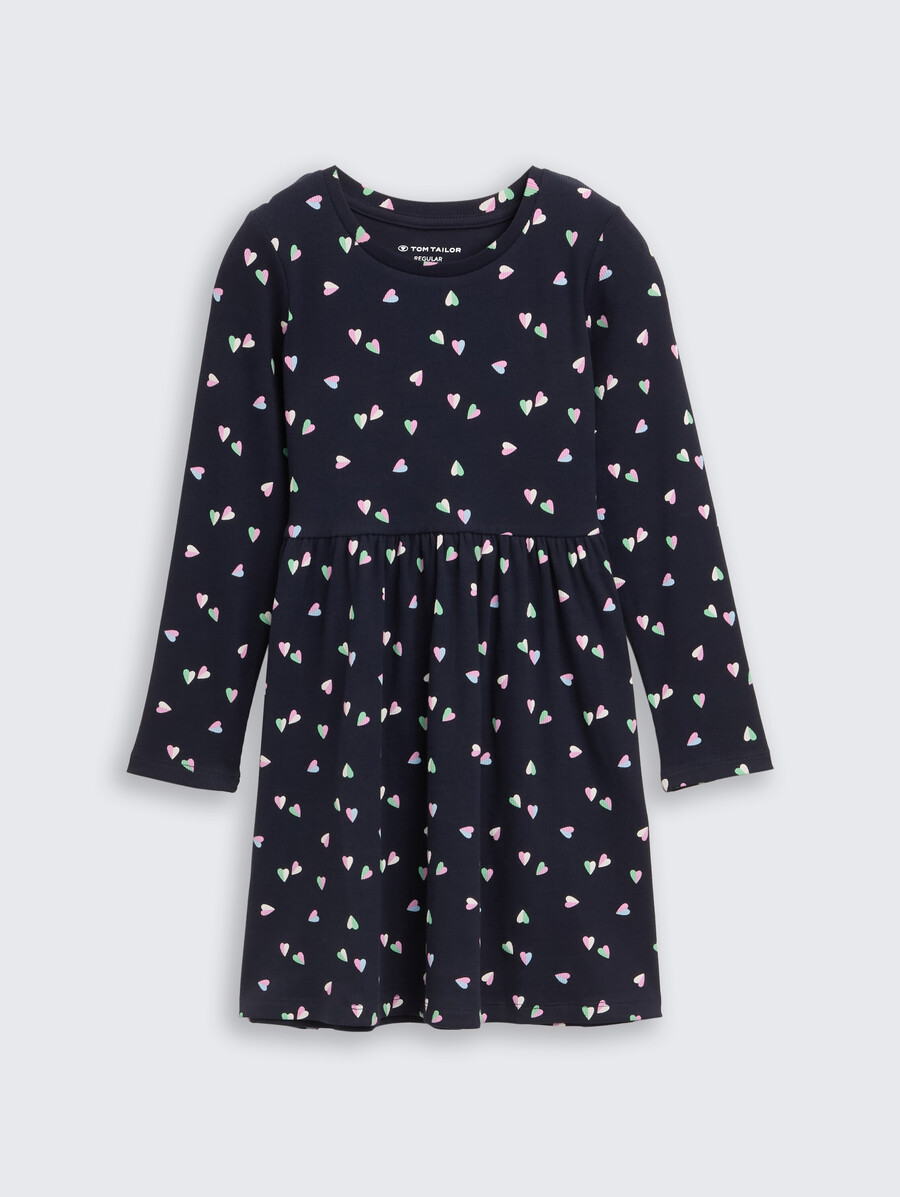 robe courte imprimée intégralement