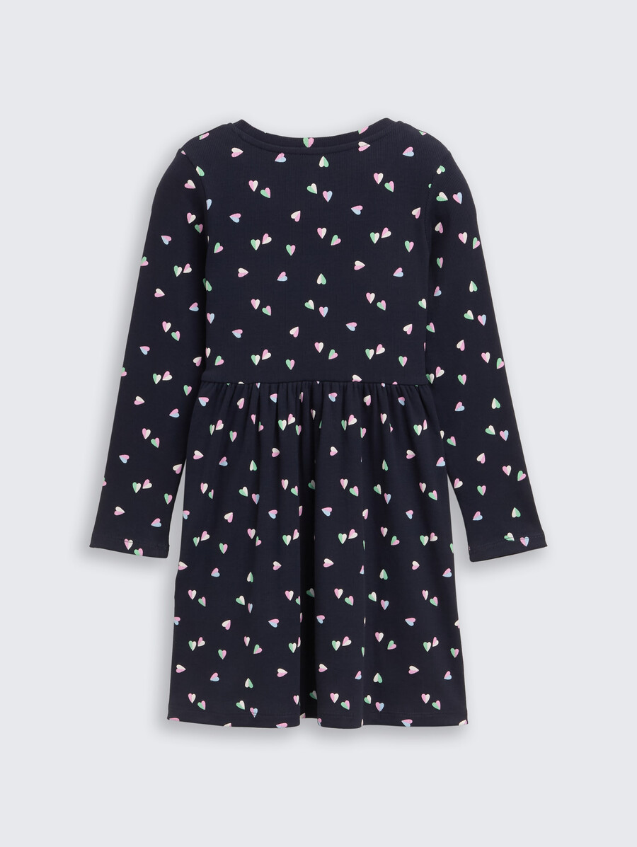 robe courte imprimée intégralement