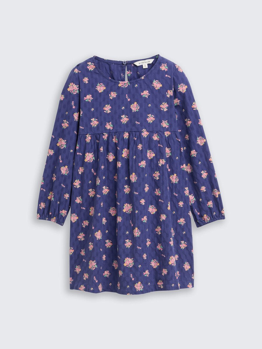 robe courte à motif floral