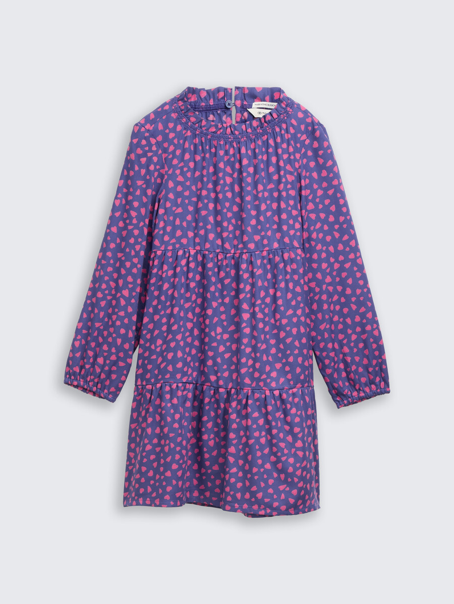 robe courte imprimée intégralement