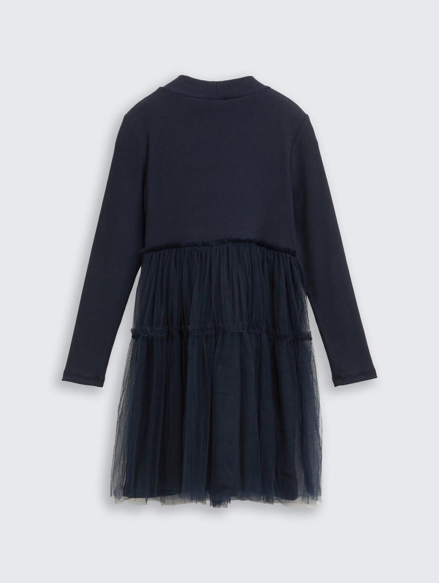 robe courte à jupe en tulle