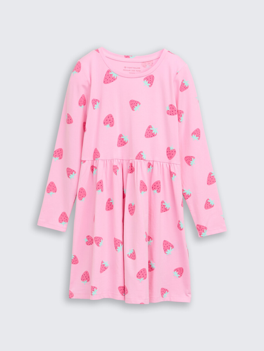 robe courte en jersey à imprimé intégral