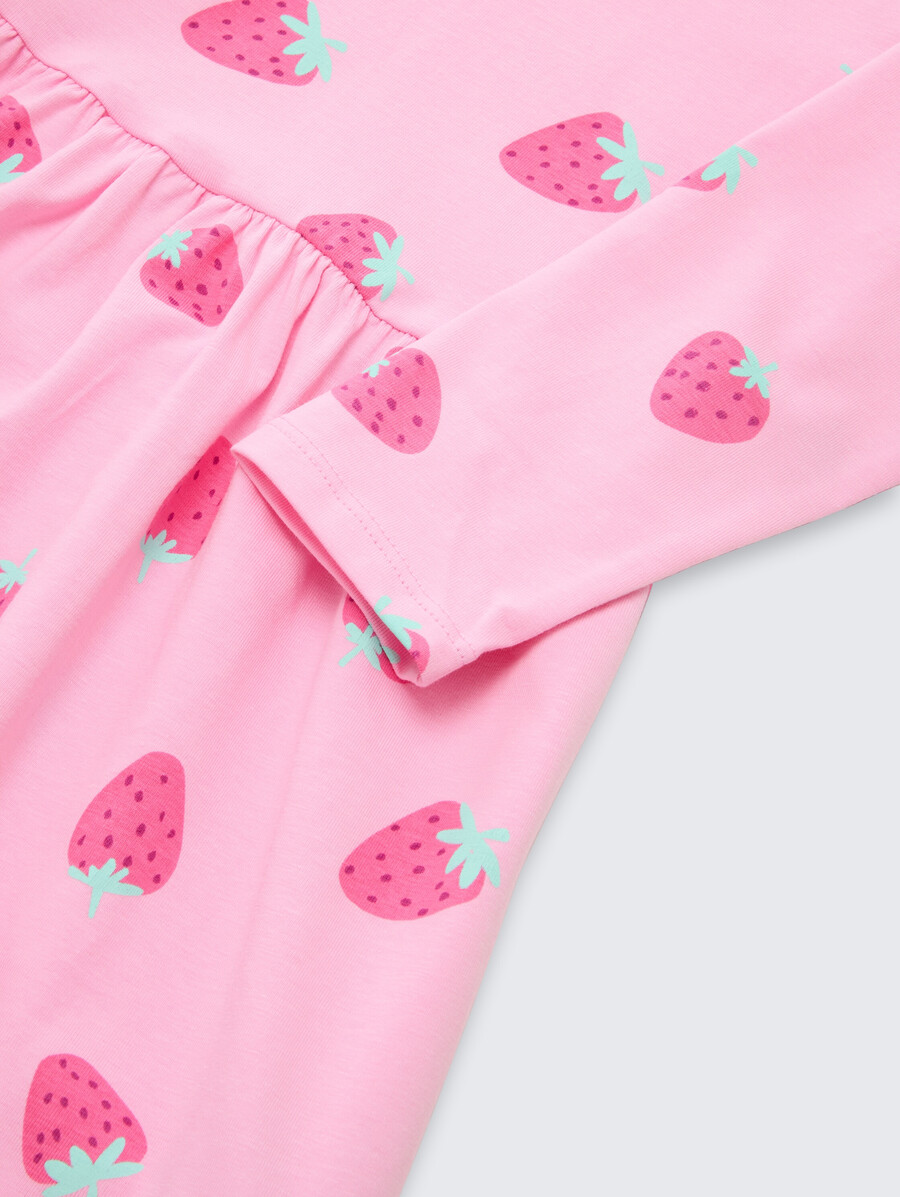 robe courte en jersey à imprimé intégral
