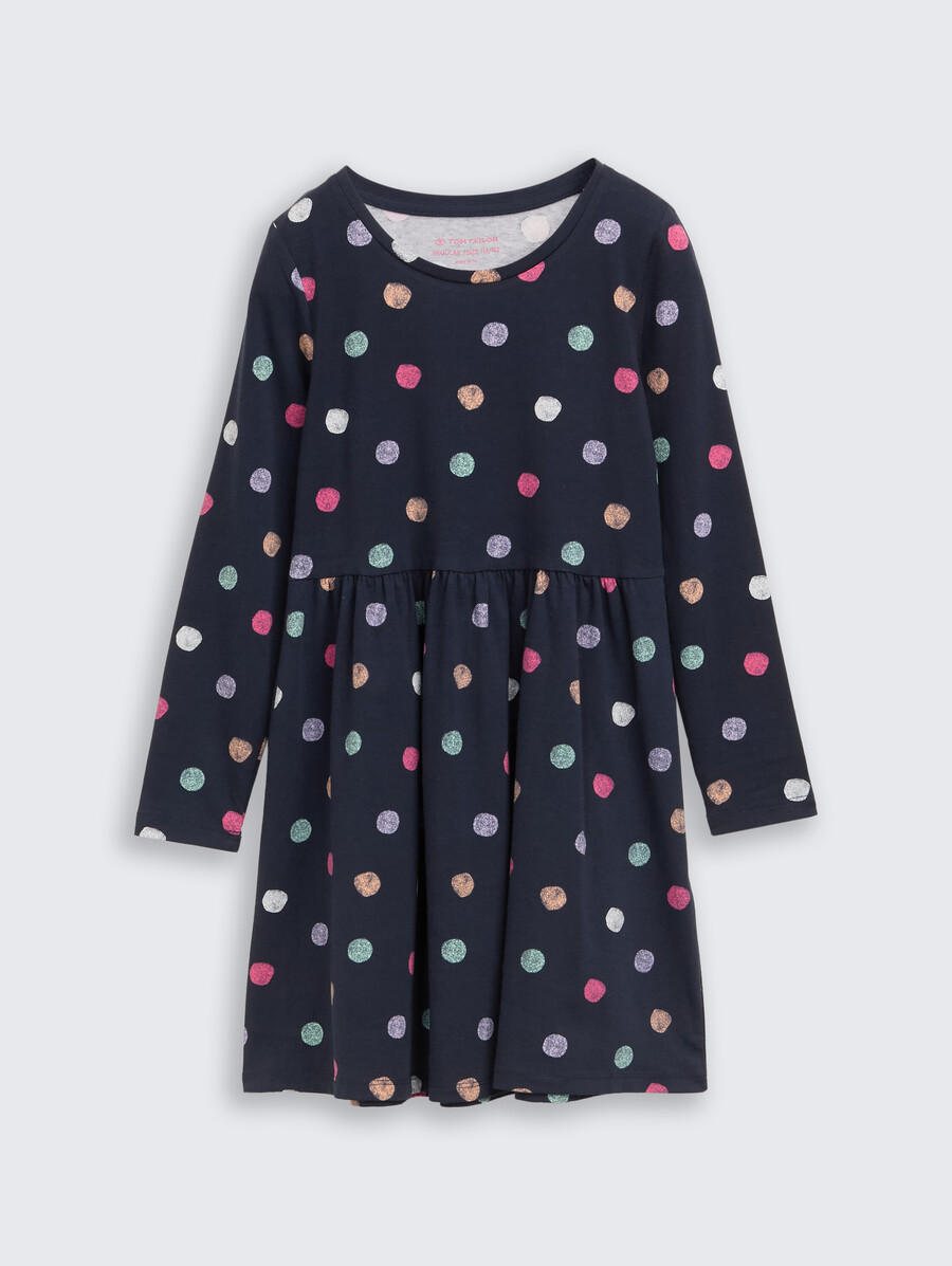 robe courte en jersey à imprimé intégral