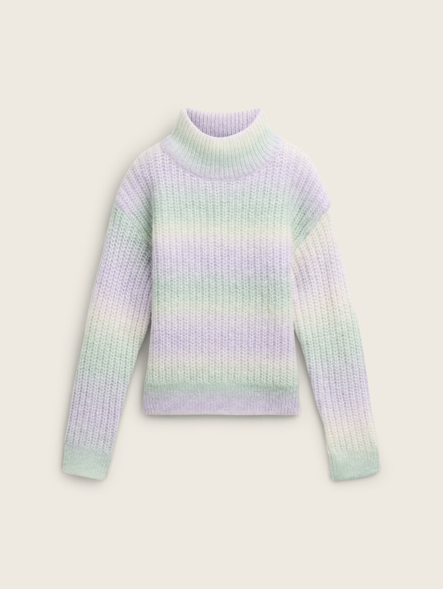pull court en maille dégradée
