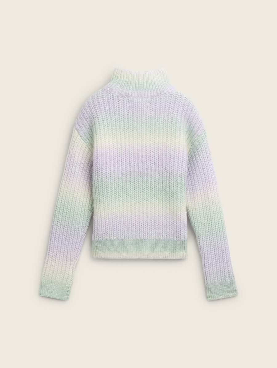 pull court en maille dégradée