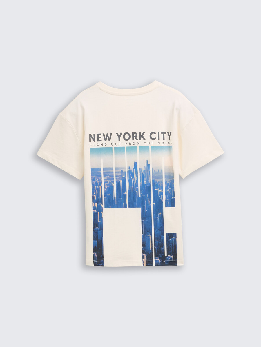 t-shirt oversize avec impression au dos