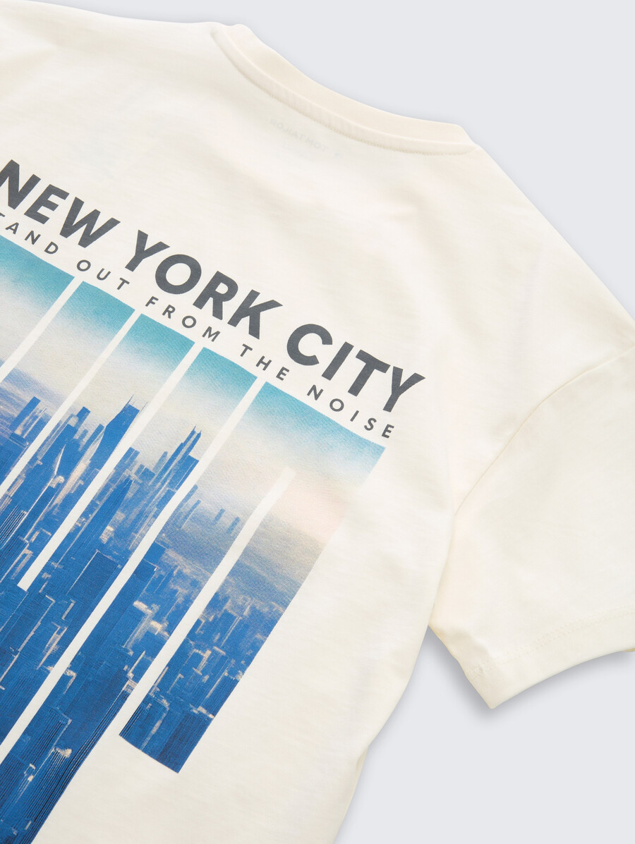 t-shirt oversize avec impression au dos