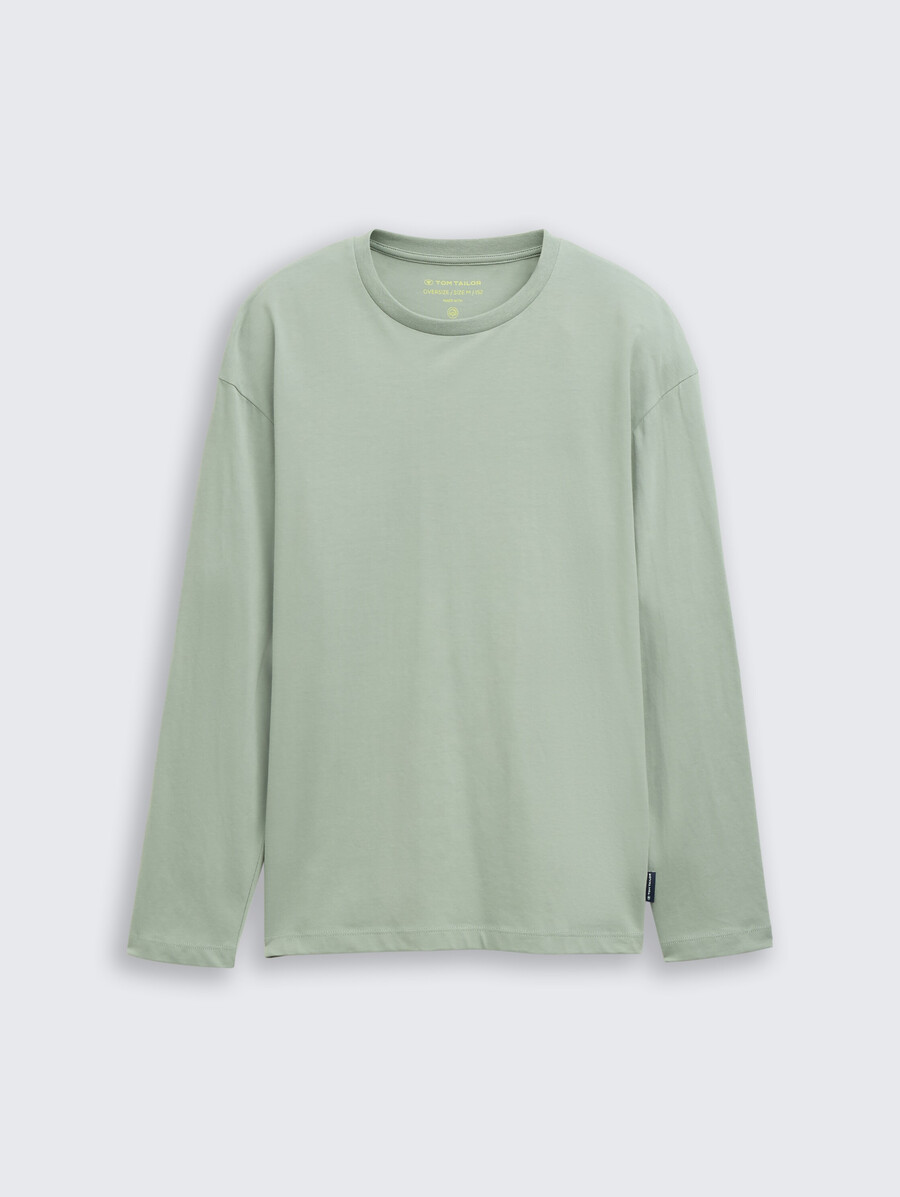 chemise oversize à manches longues imprimée