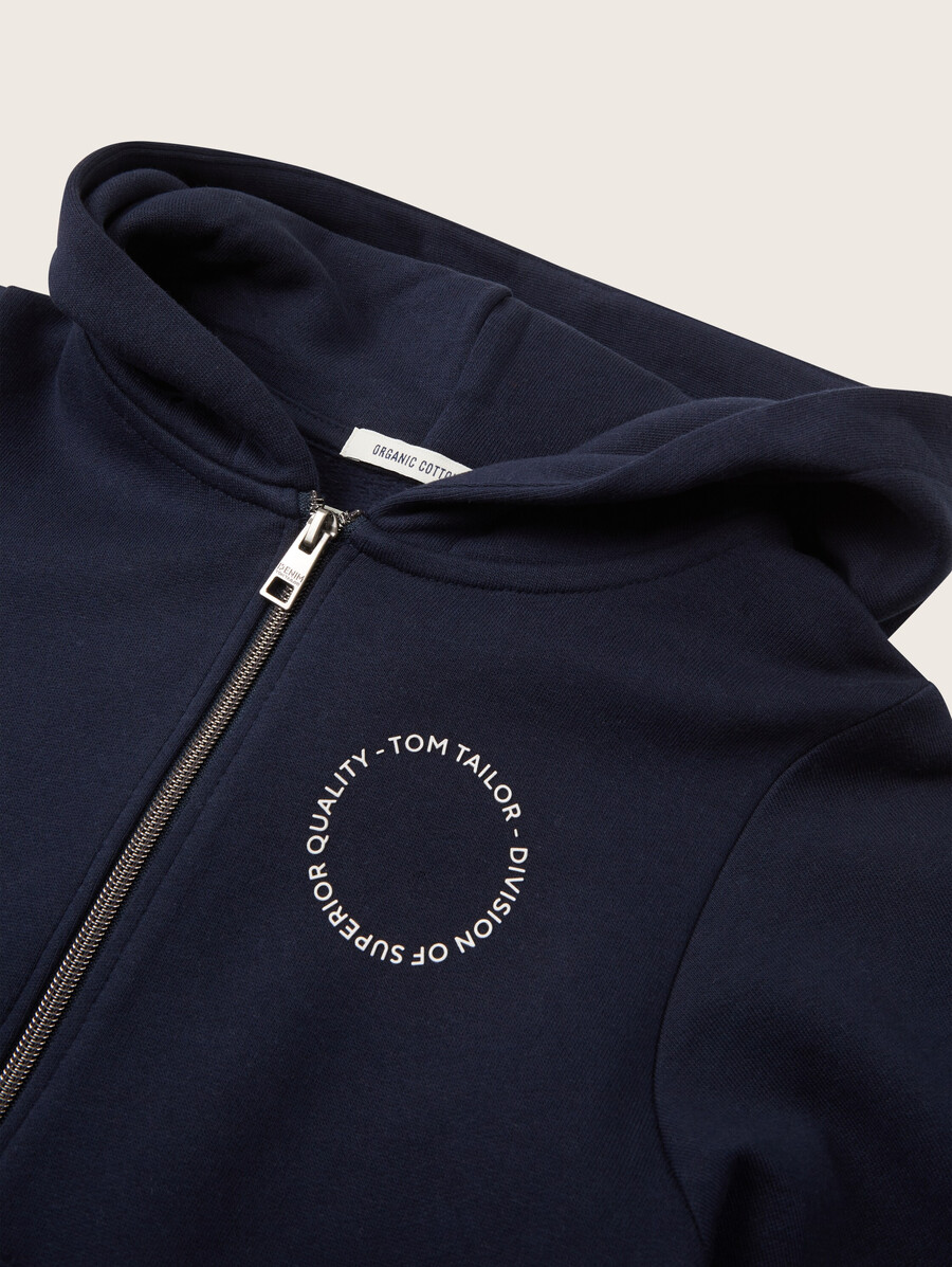veste sweat-shirt à capuche imprimée