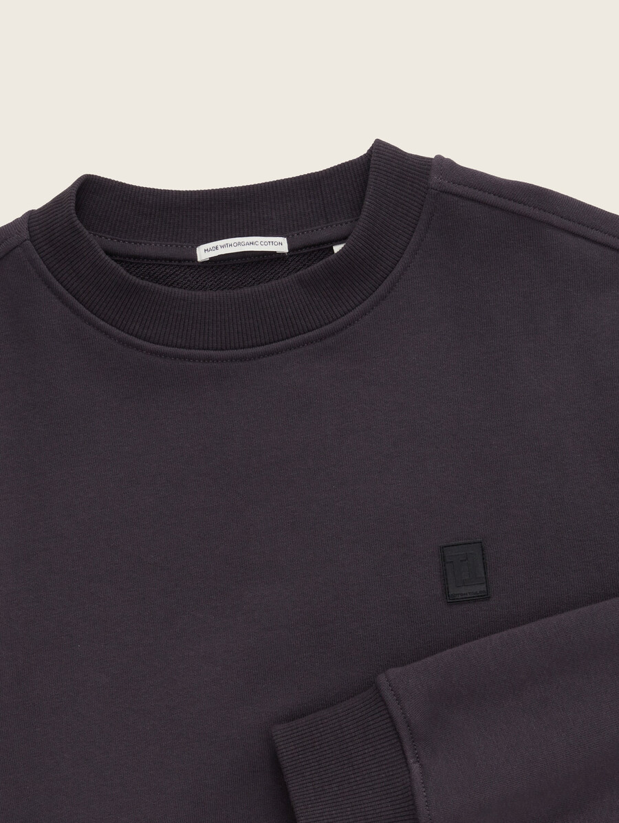 sweat-shirt avec badge logo