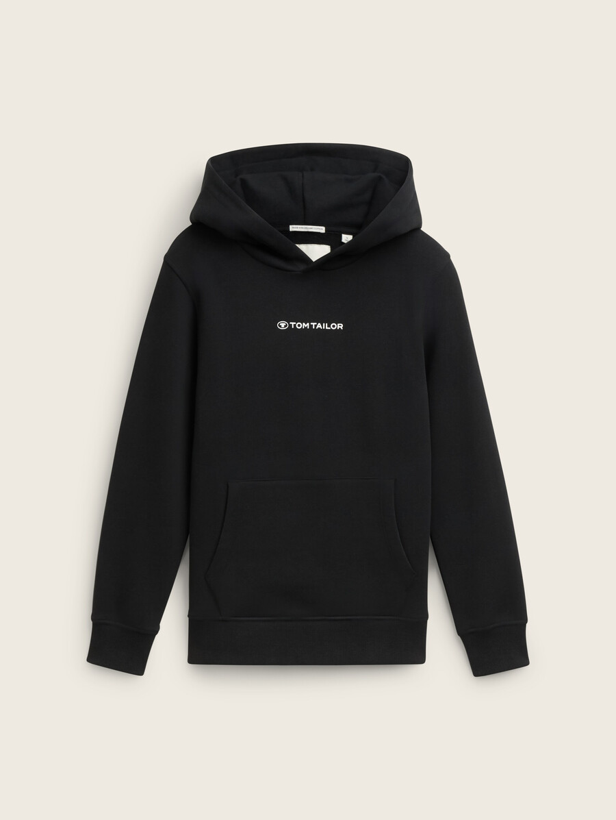 sweat à capuche imprimé avec logo