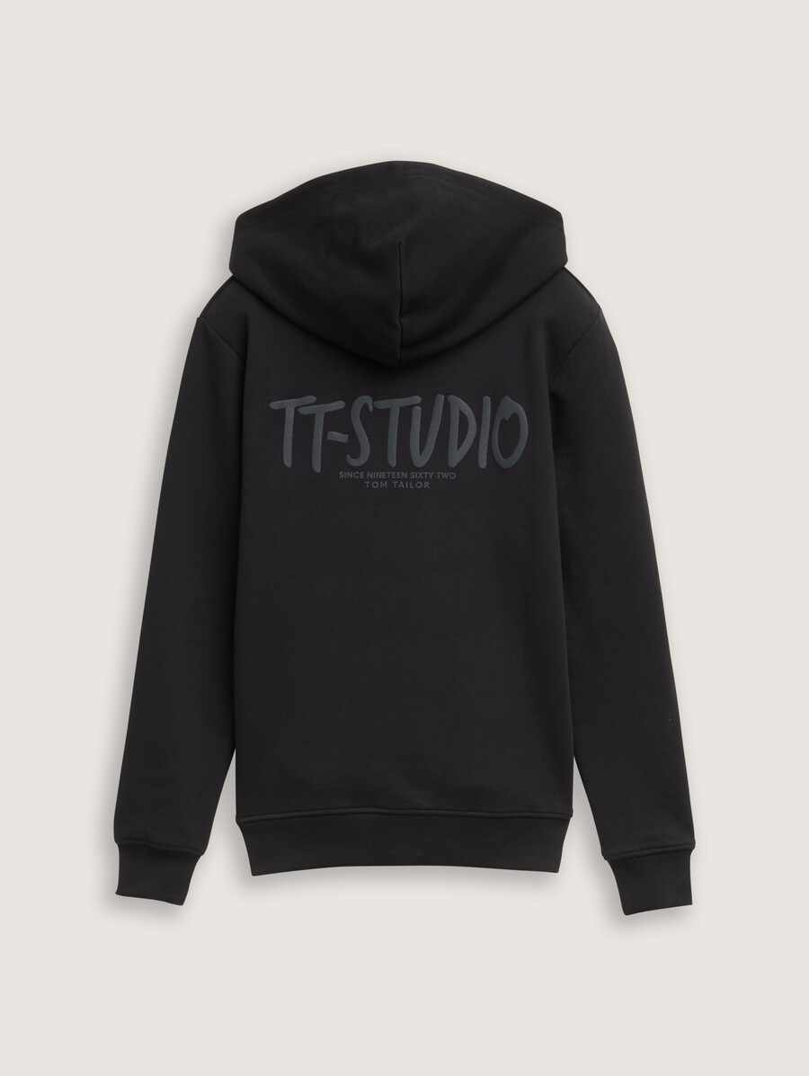 sweat à capuche avec impression au dos