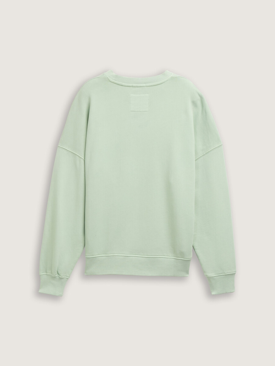 sweat-shirt oversize avec poche poitrine