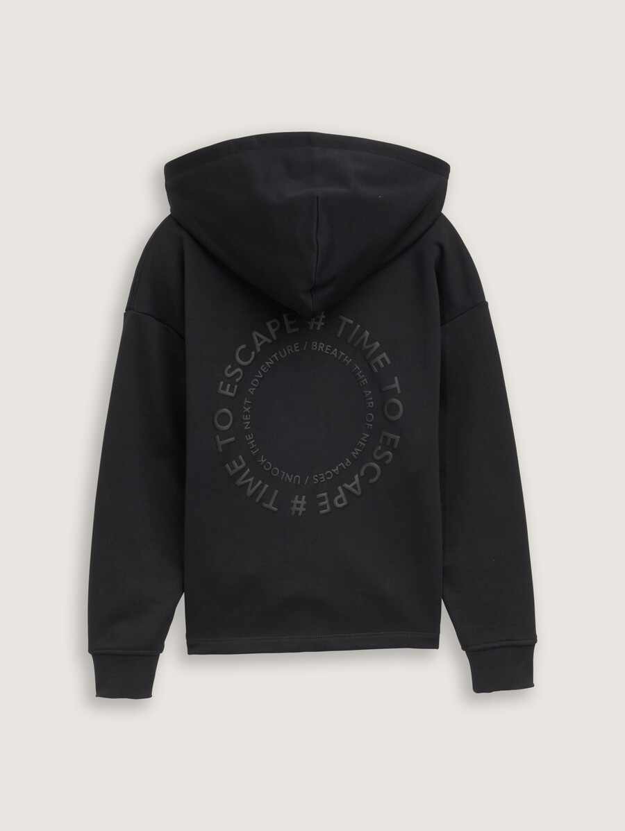 sweat à capuche oversize imprimé