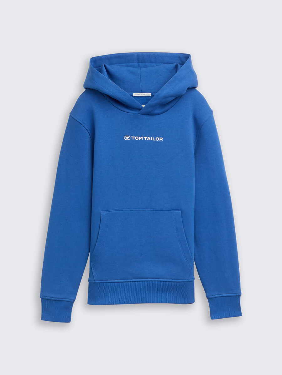 sweat à capuche imprimé avec logo
