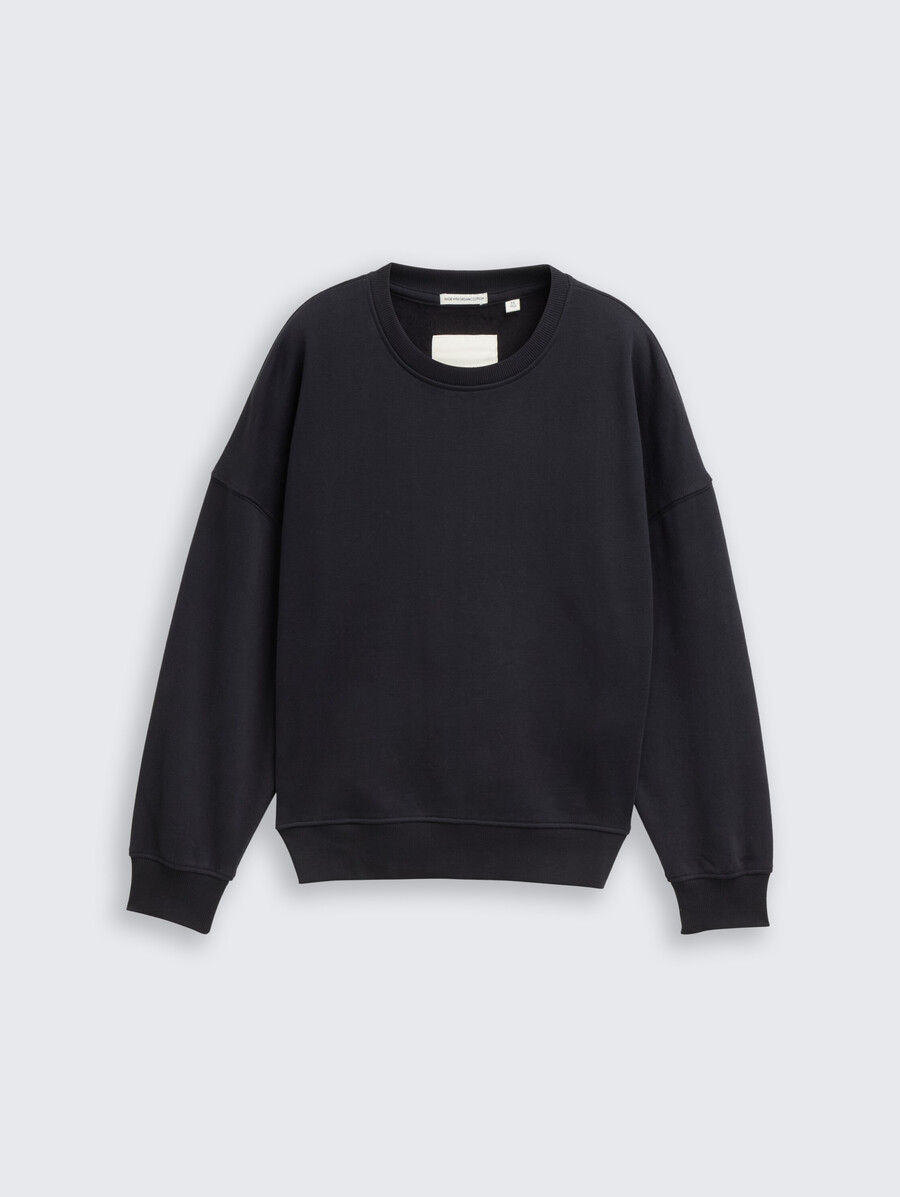sweat-shirt oversize avec imprimé au dos