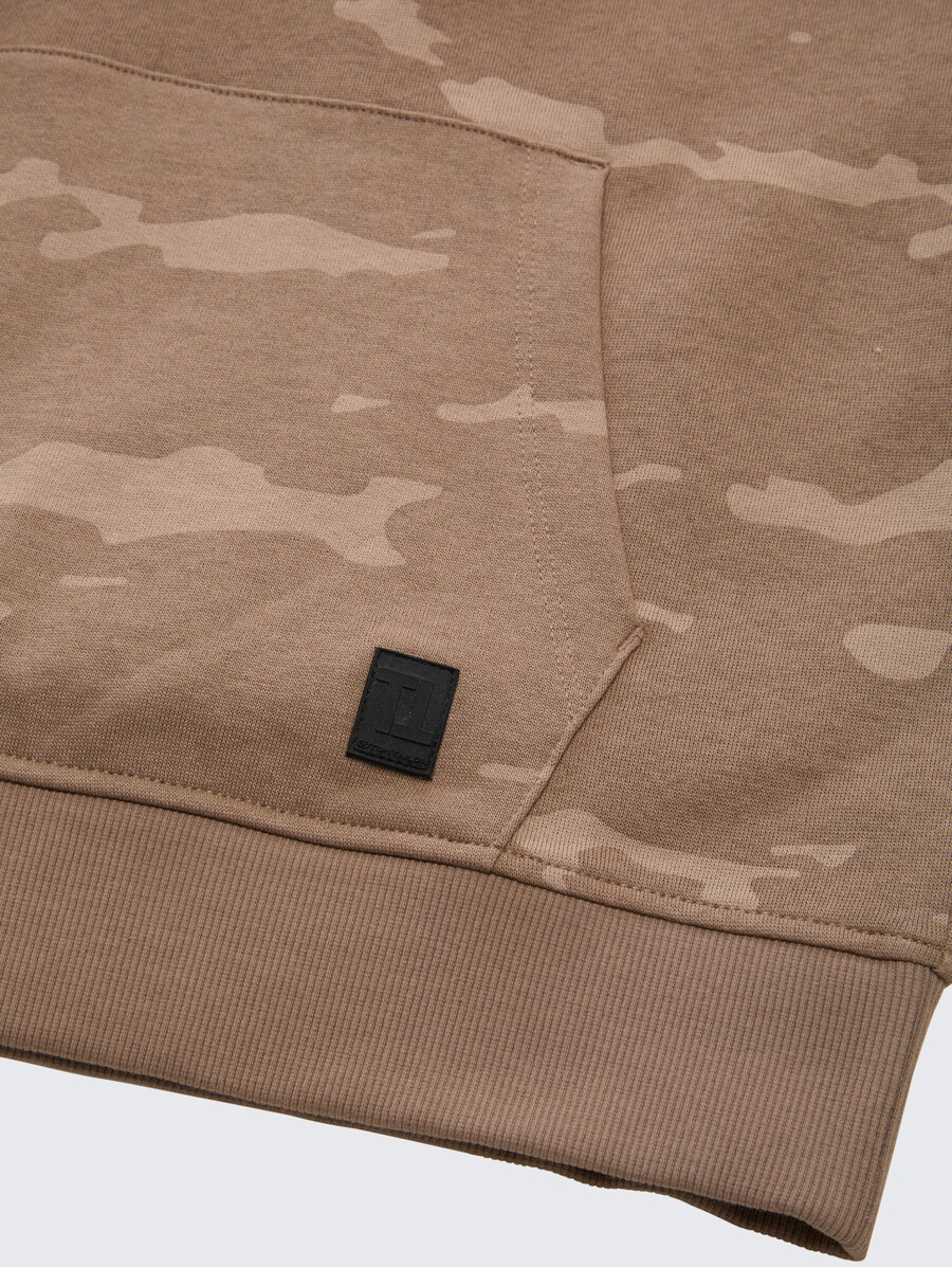 sweat à capuche oversize avec imprimé intégral