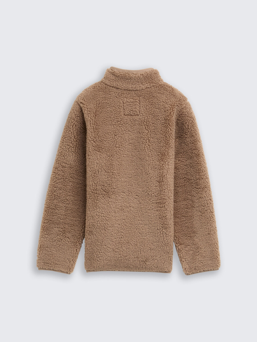 veste sweat-shirt teddy en polaire