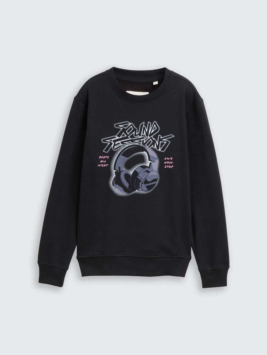 sweat-shirt à motif imprimé