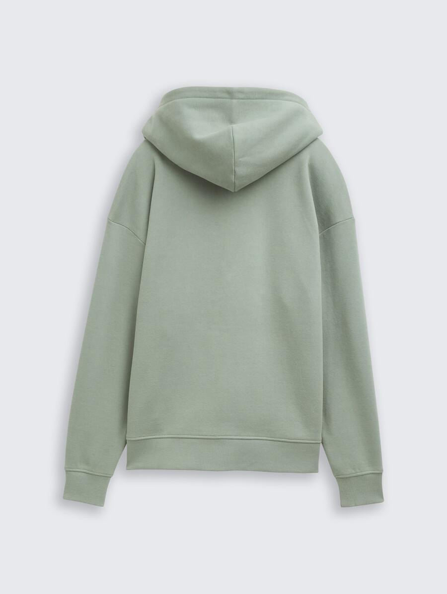 sweat à capuche oversize avec fermeture éclair