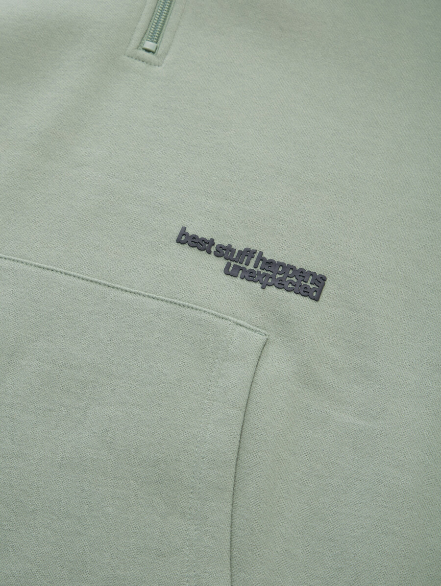 sweat à capuche oversize avec fermeture éclair