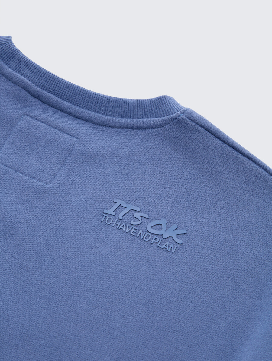 sweat-shirt oversize avec imprimé au dos