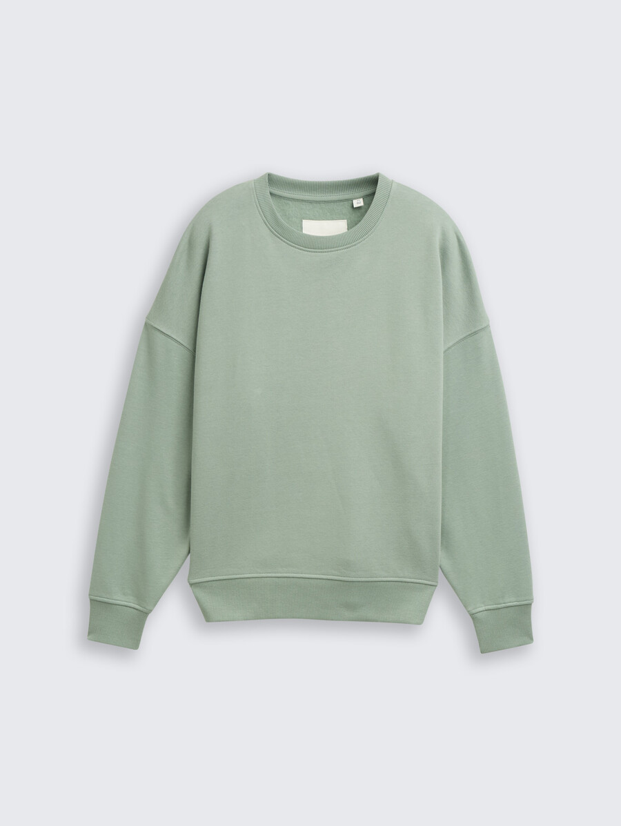 sweat-shirt oversize avec imprimé au dos