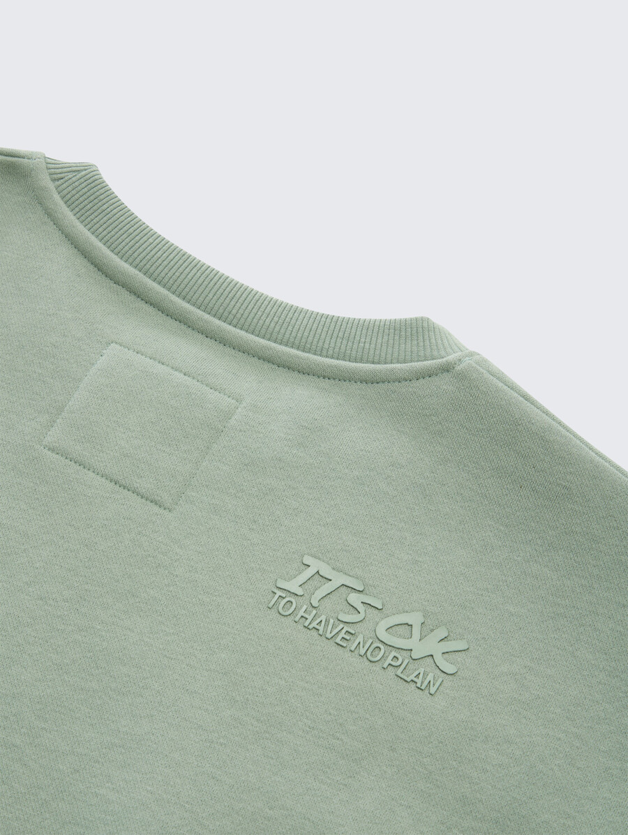 sweat-shirt oversize avec imprimé au dos