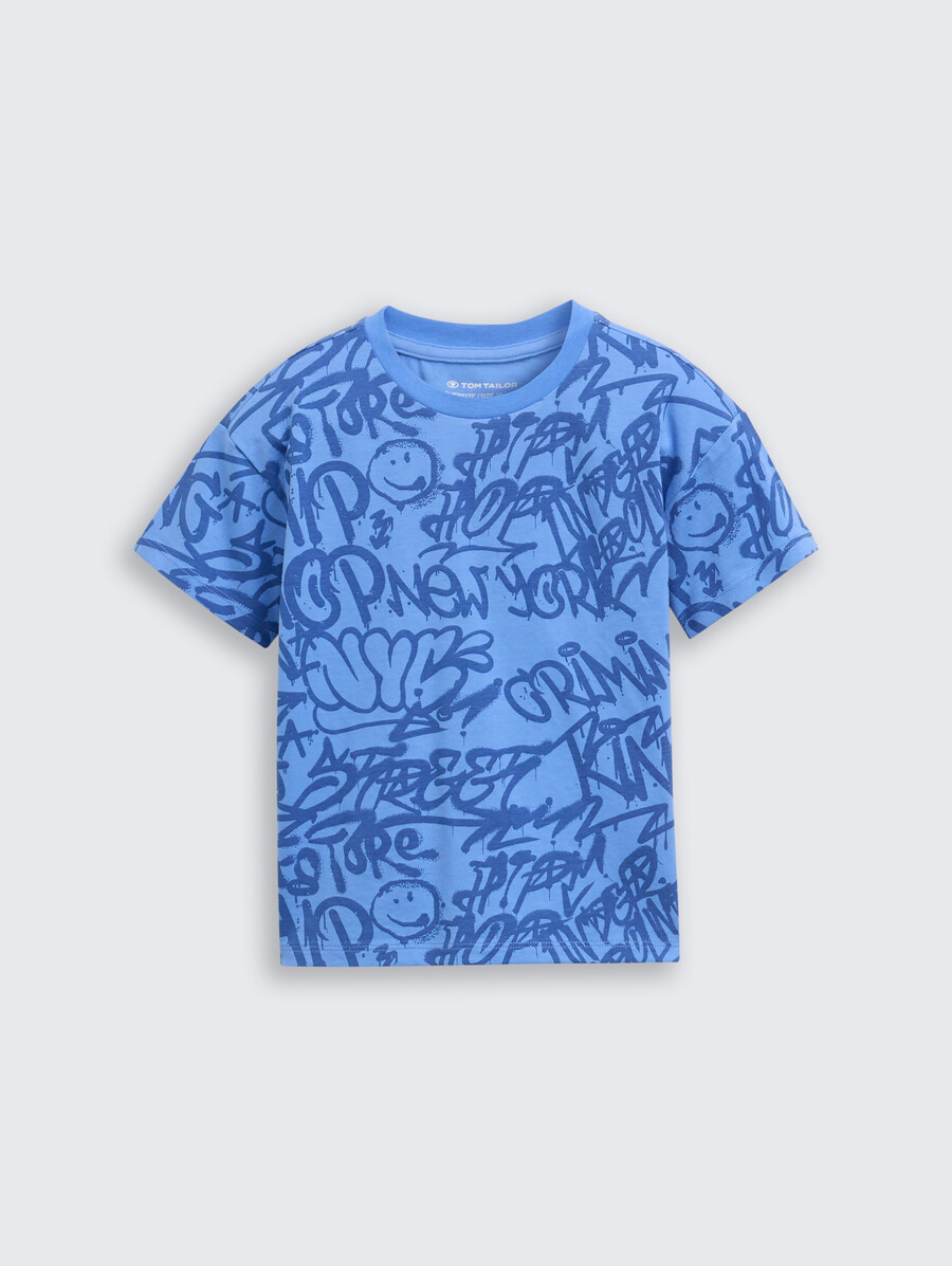 t-shirt oversize à imprimé intégral