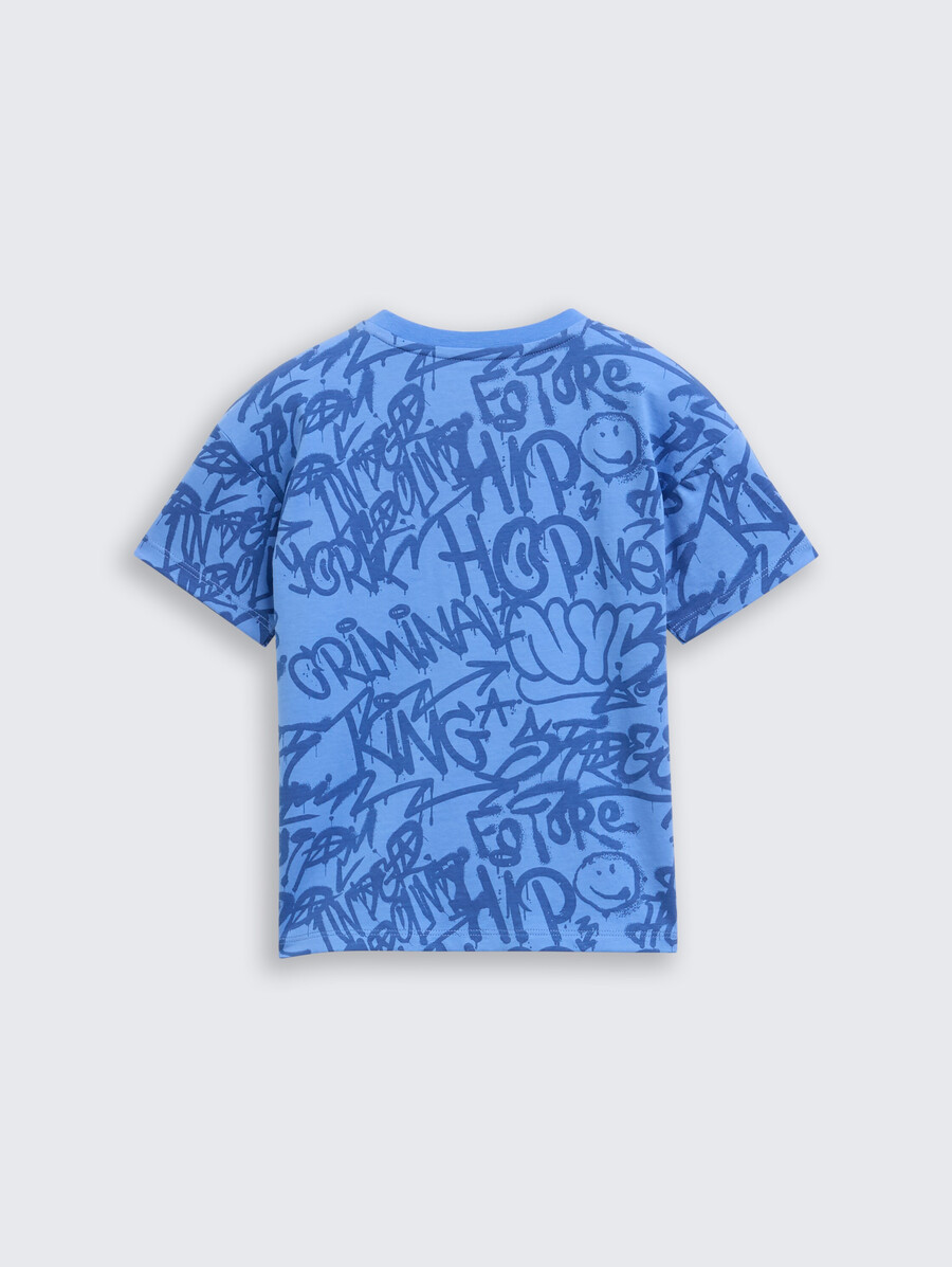 t-shirt oversize à imprimé intégral