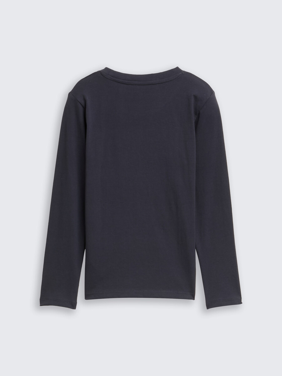 chemise à manches longues à sequins réversibles
