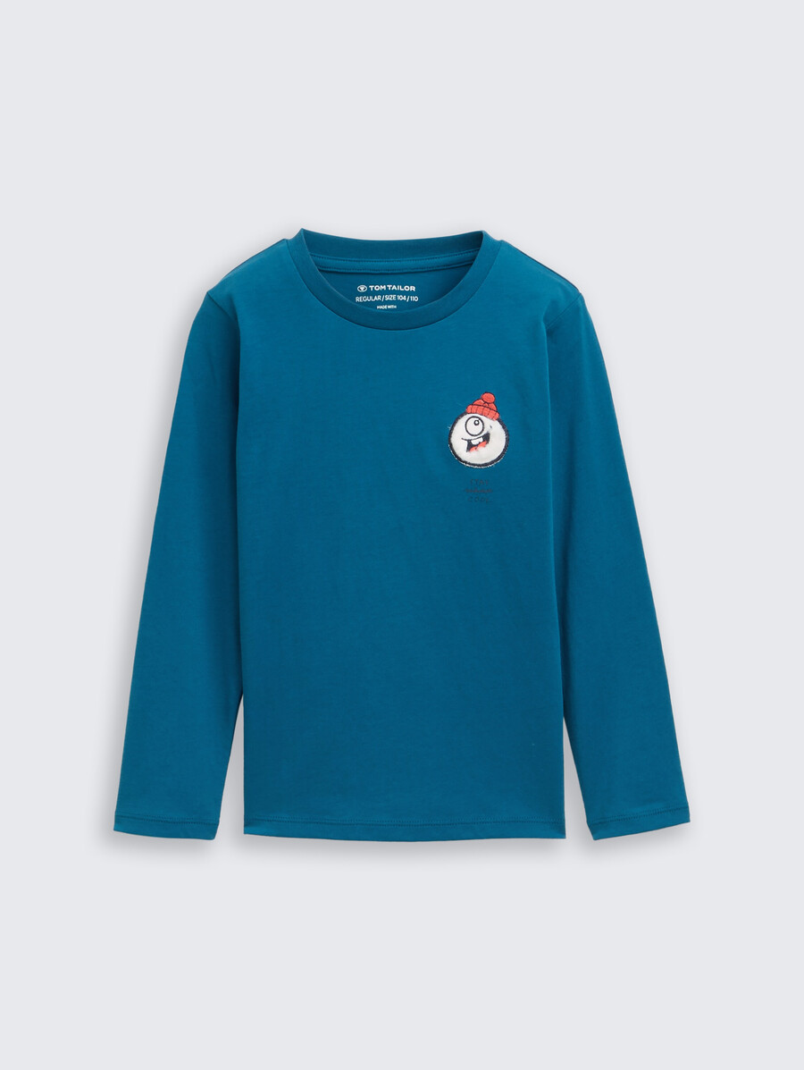 chemise à manches longues imprimée