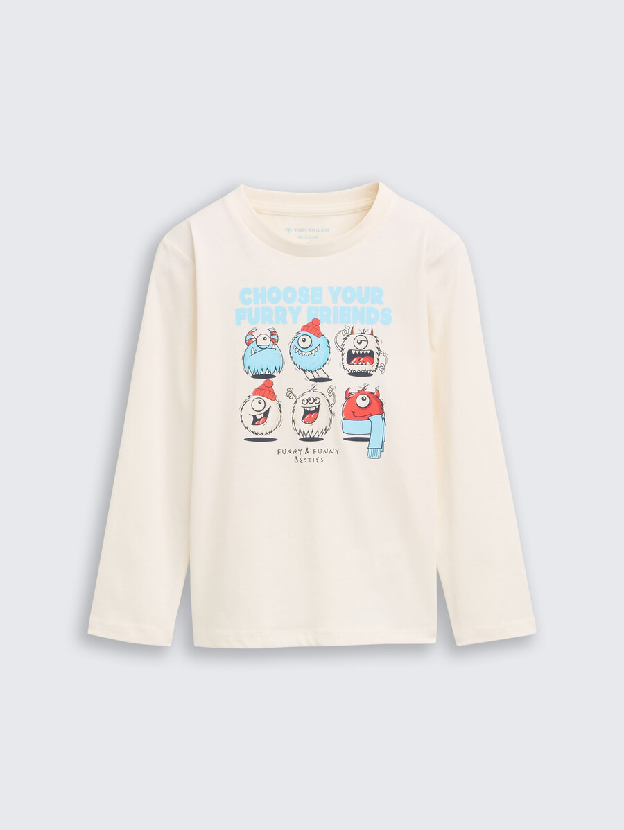 chemise à manches longues imprimée