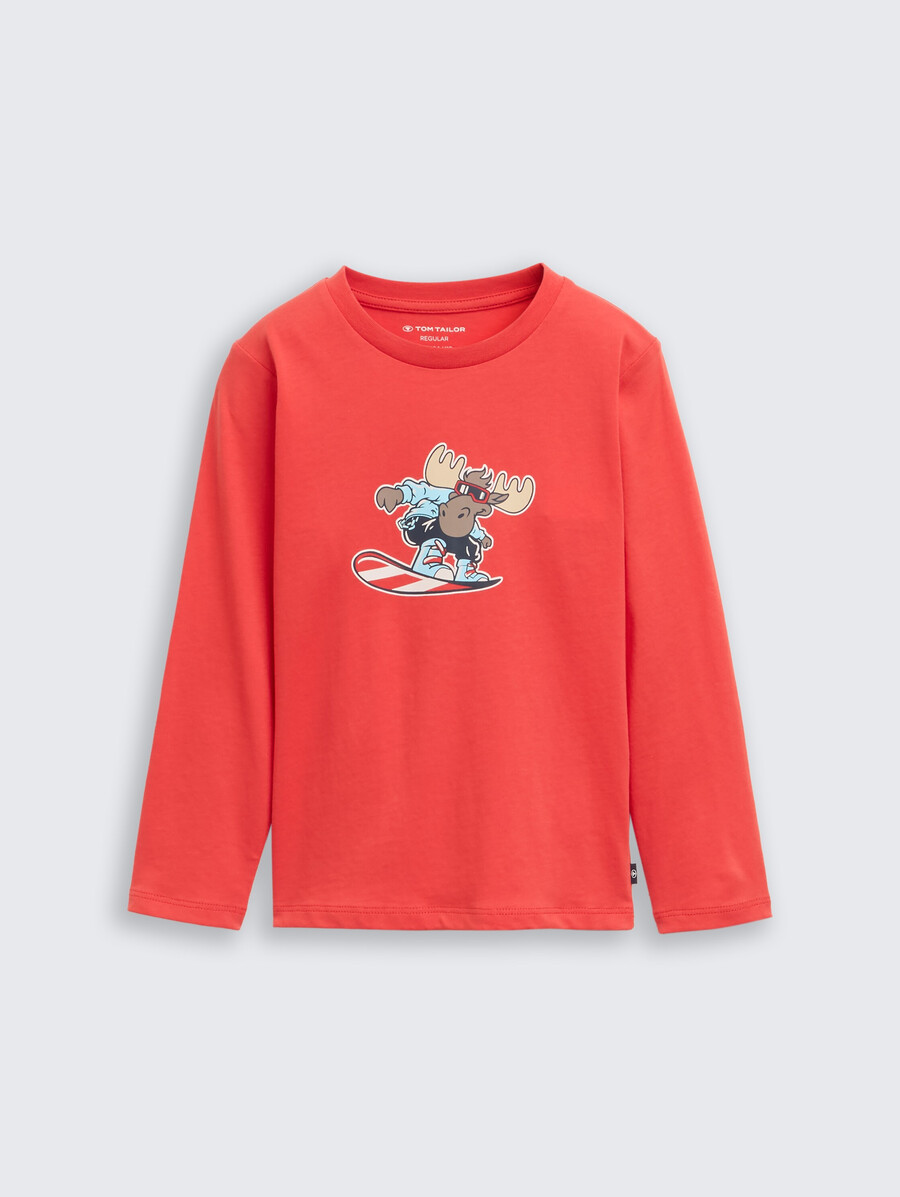 chemise à manches longues imprimée