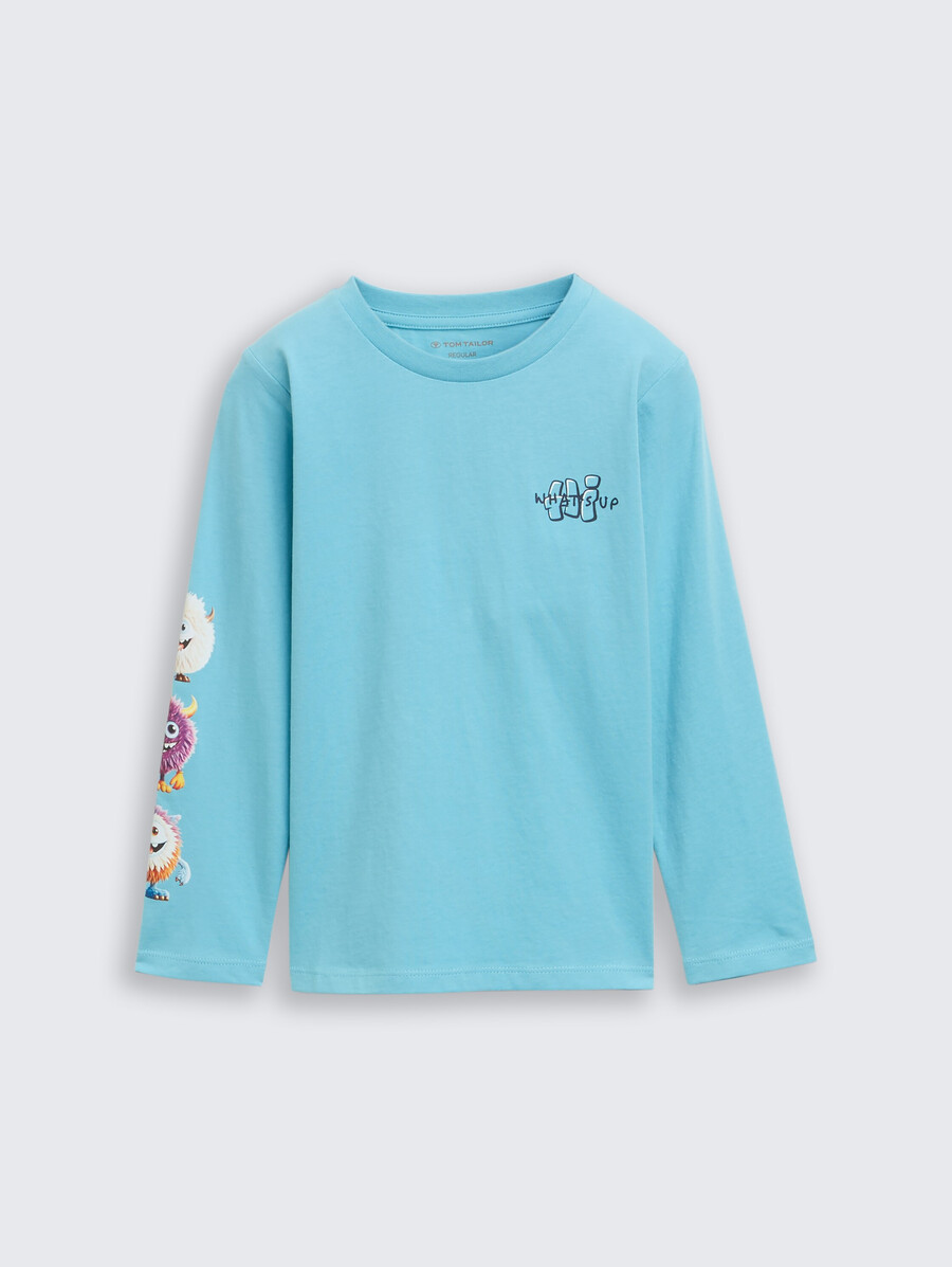chemise à manches longues imprimée