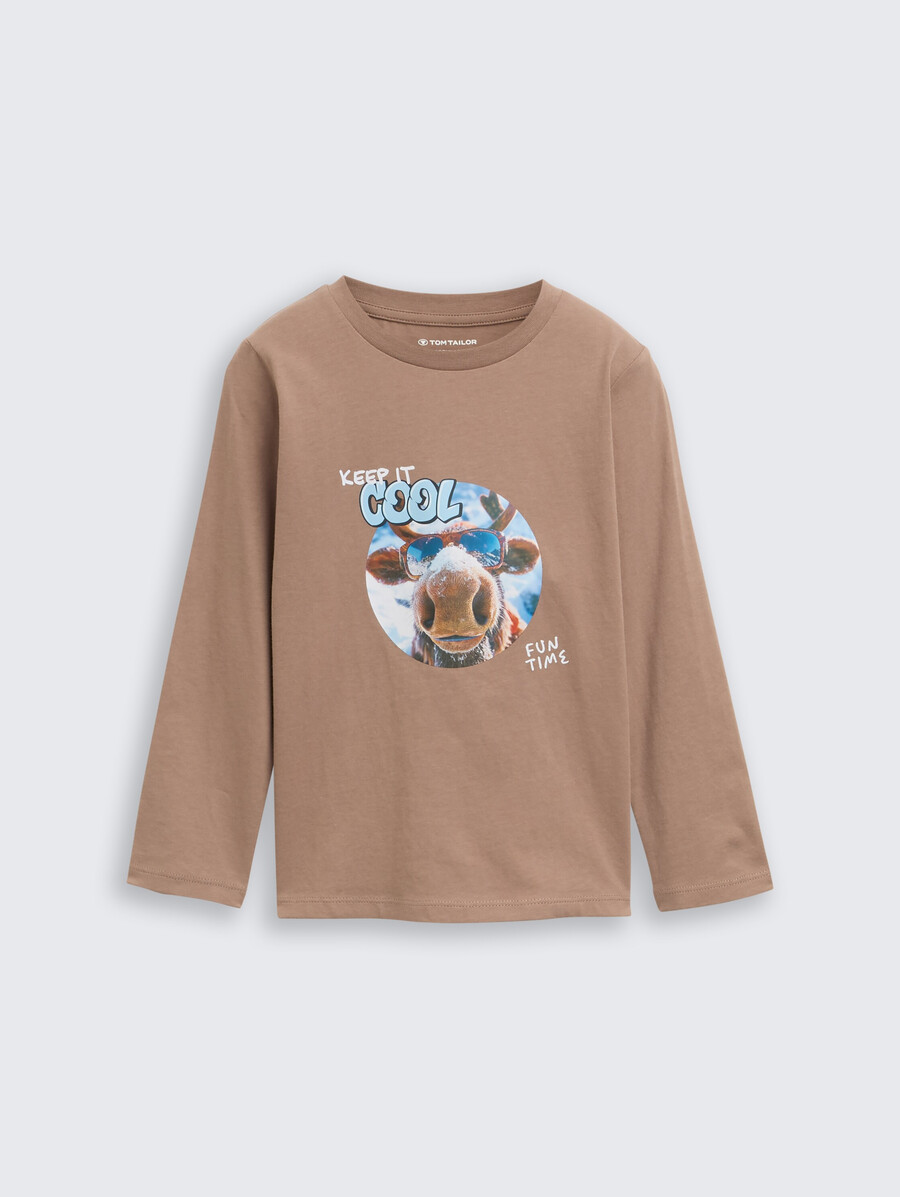 chemise à manches longues imprimée
