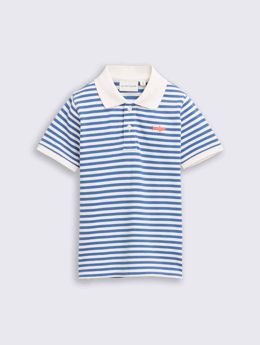 polo piqué brodé