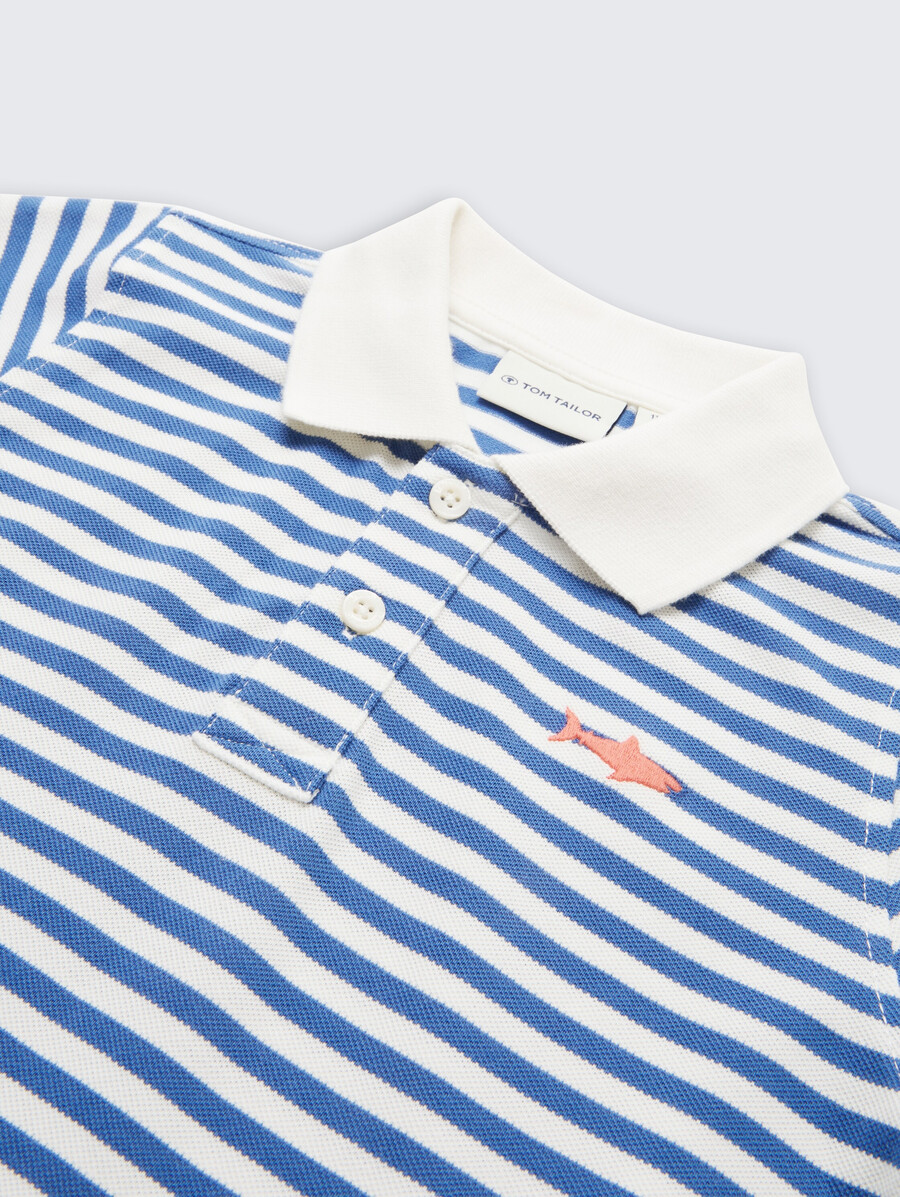polo piqué brodé
