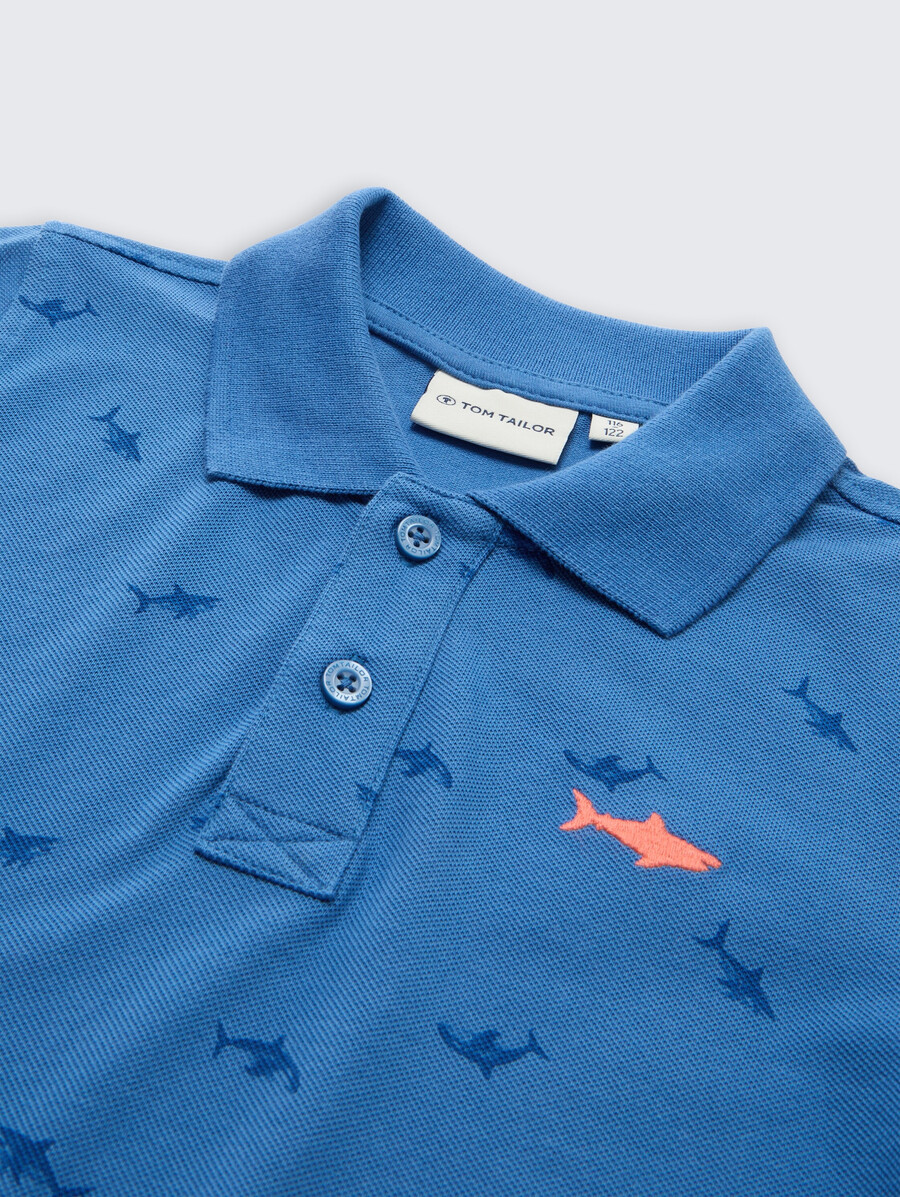polo piqué brodé