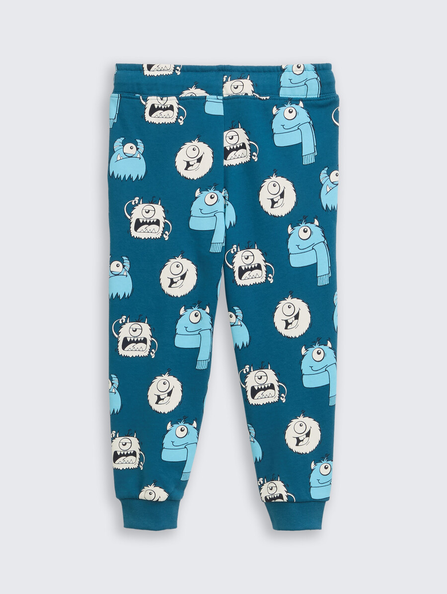 pantalon de jogging basique à imprimé intégral