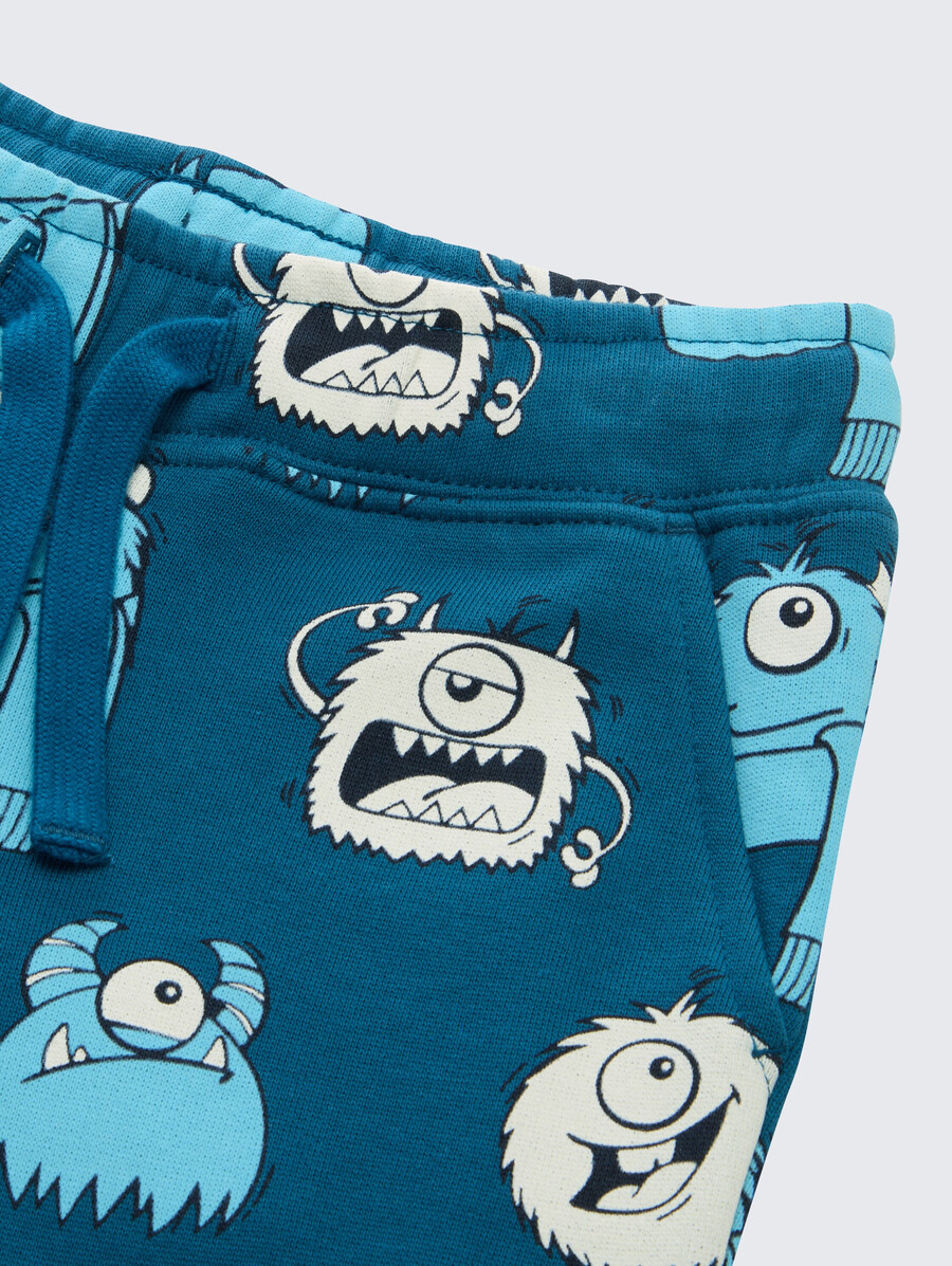pantalon de jogging basique à imprimé intégral