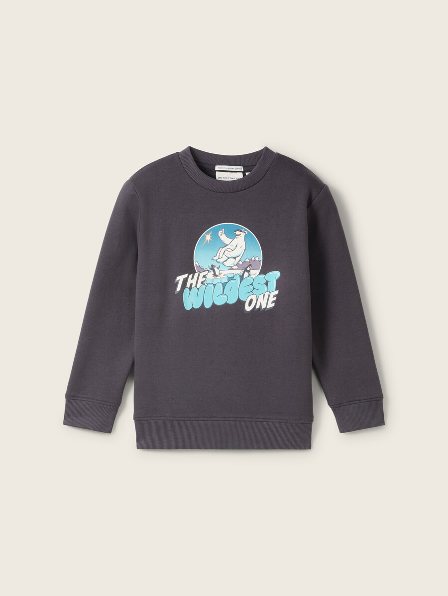 sweat-shirt à motif imprimé