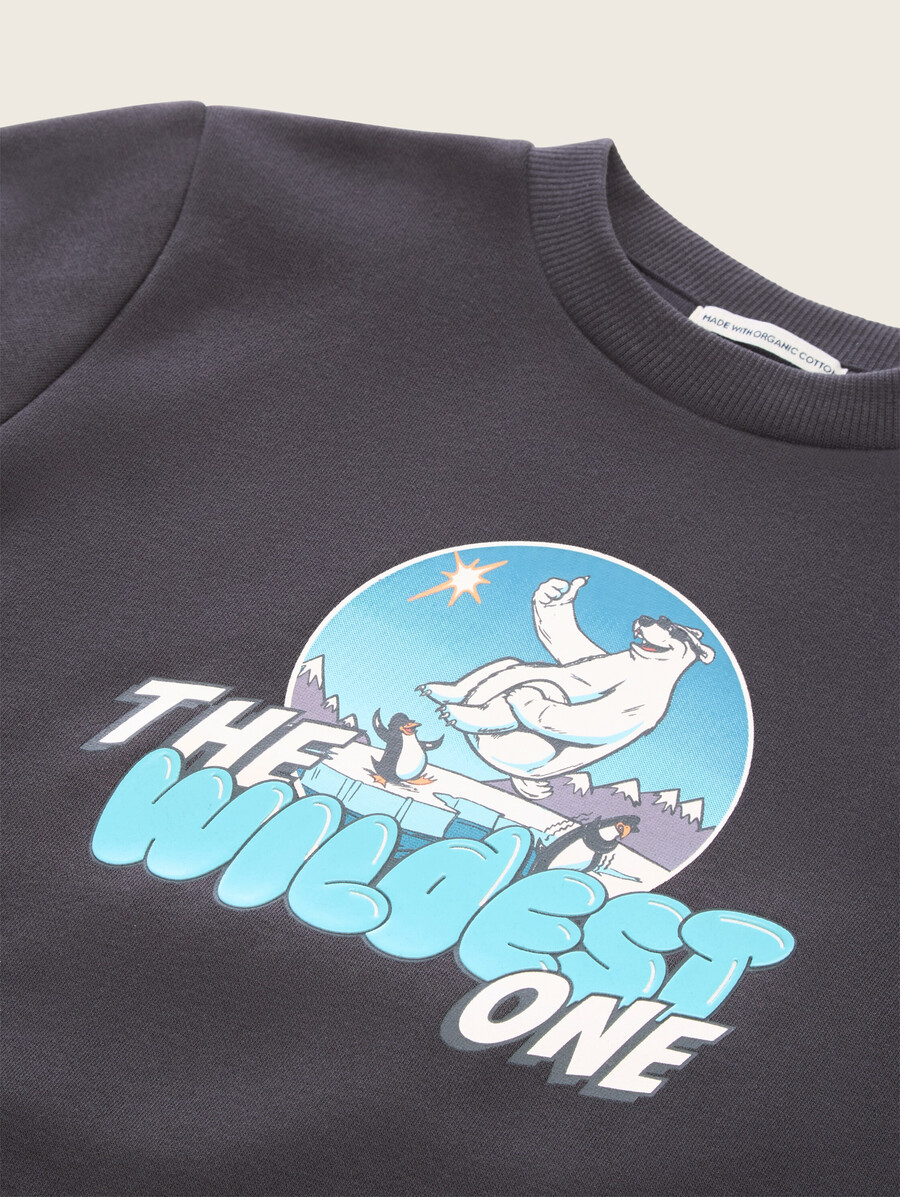 sweat-shirt à motif imprimé